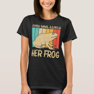 Cute Frog For Girls Mom Toad Catcher Pet Animal T-Shirt