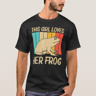 Cute Frog For Girls Mom Toad Catcher Pet Animal T-Shirt
