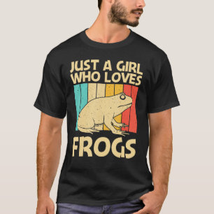 Cute Frog For Girls Mom Toad Catcher Pet Animal T-Shirt