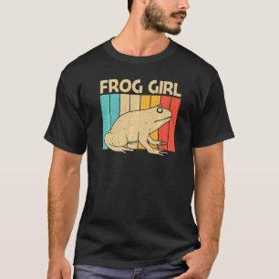Cute Frog For Girls Mom Toad Catcher Pet Animal T-Shirt