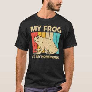 Cute Frog For Kids Boys Toad Catcher Pet Animal T-Shirt