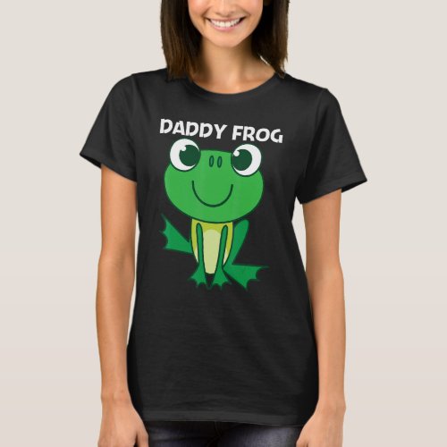 Cute Frog For Men Dad Forest Zoo Pet Animal Catche T_Shirt
