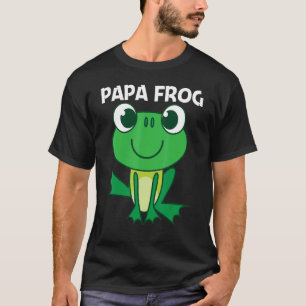 Cute Frog For Men Dad Forest Zoo Pet Animal Catche T-Shirt