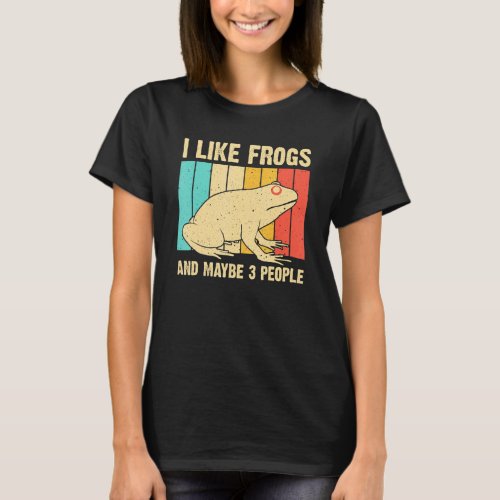 Cute Frog For Toad Lover Men Women Amphibian Anima T_Shirt