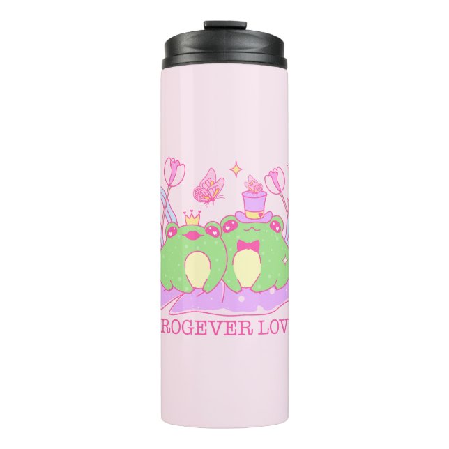 Cute Frog - Frogever Love Thermal Tumbler (Front)