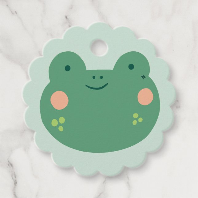 Cute Frog  Gift   Favor Tags (Front)