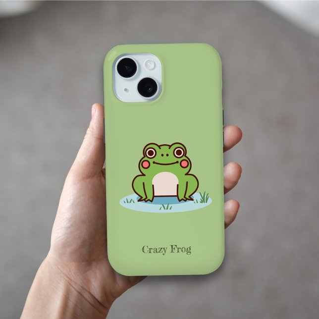 Cute Frog Green Case-Mate iPhone Case (Cute Frog Case)
