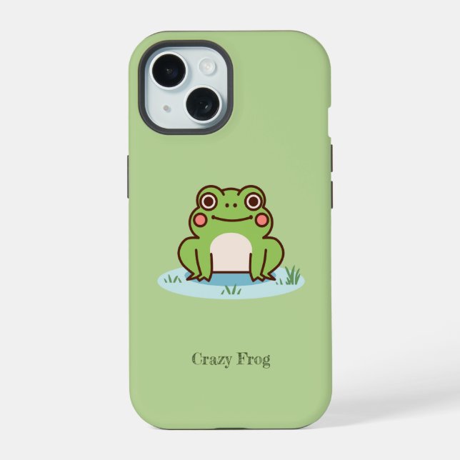 Cute Frog Green Iphone Case (Back)