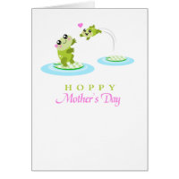 Cute Frog Hoppy Happy Mothers Day card