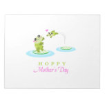 Cute Frog Hoppy Happy Mother&#39;s Day Notepad at Zazzle