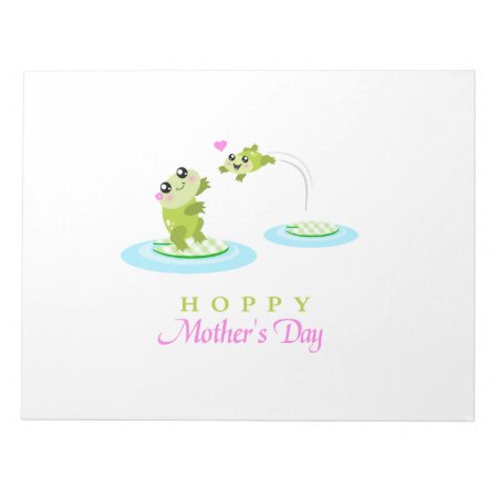 Cute Frog Hoppy Happy Mother's Day Notepad