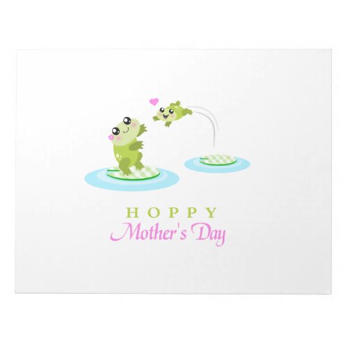 Cute Frog Hoppy Happy Mothers Day Notepad