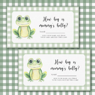 Cute frog - How big is mommy's belly Enclosure Card