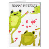 Cute frog illustration birthday (Front)