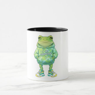 Cute Frog Illustration | Funny Custom Coffee Mug