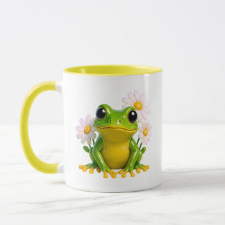 Cute Frog Illustration Mug