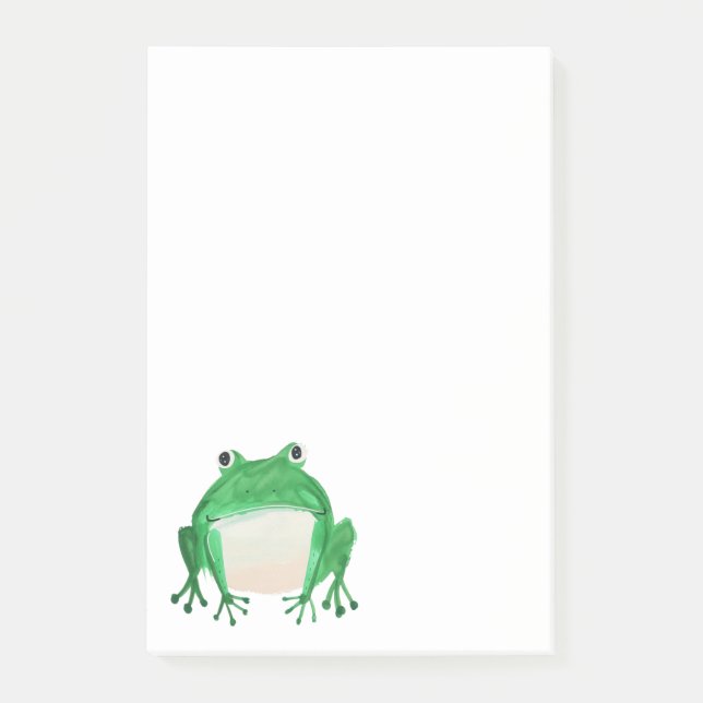 Cute frog illustration post-it notes (Front)