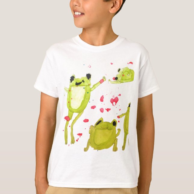 Cute frog illustration T-Shirt (Front)