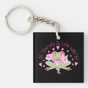 Cute Frog - I'm Totally In Love With You Keychain