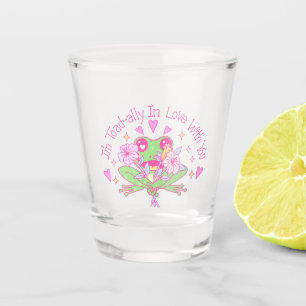 Cute Frog - I'm Totally In Love With You Shot Glass
