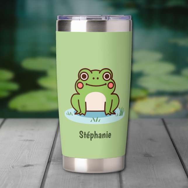Cute Frog  Insulated Tumbler (Cute Frog Tumbler)