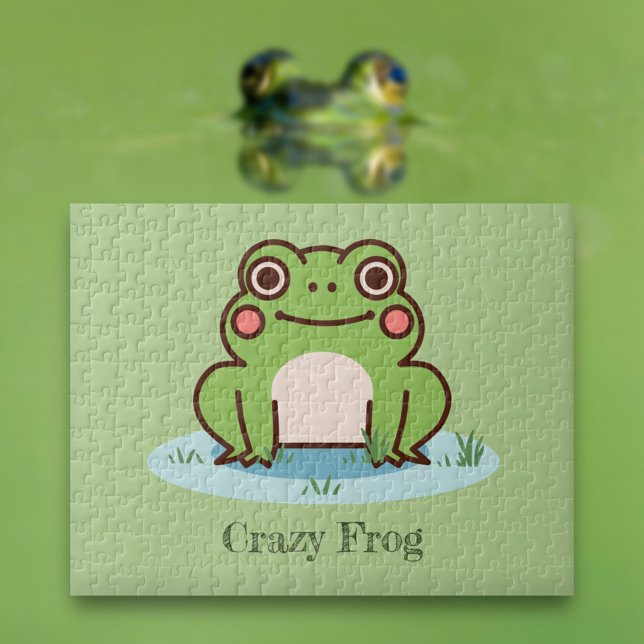 Cute Frog  Jigsaw Puzzle (Cute Frog Puzzle)