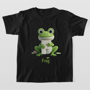 Cute Frog Kids T-Shirt F is for Frog Alphabet Sh