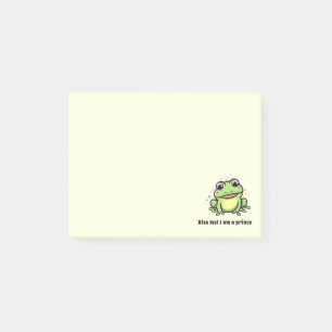 Cute frog kiss me post-it notes