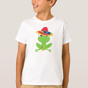 Cute Frog, Little Frog, Green Frog, Sunglasses T-Shirt
