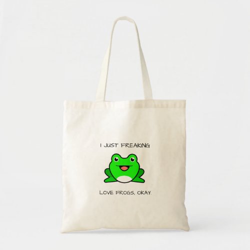 Cute Frog Lover Tote Bag