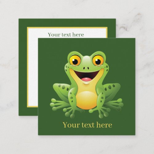 cute frog lovers add sentiment note card
