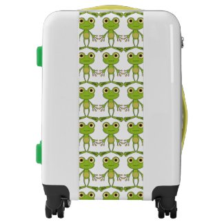 Cute frog luggage
