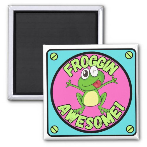 Cute Frog Magnet Froggin Awesome Animal Gifts