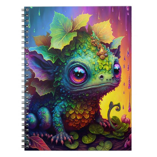 Cute Frog Monster Fantasy Art Notebook