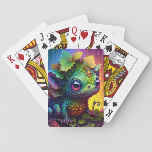 Cute Frog Monster Fantasy Art Playing Cards