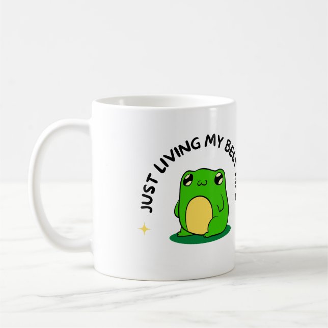cute frog mug – Cute Aesthetic Mug Gift (Left)