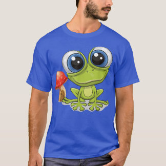 Cute Frog Mushroom Cottagecore Aesthetic Clothes T T-Shirt