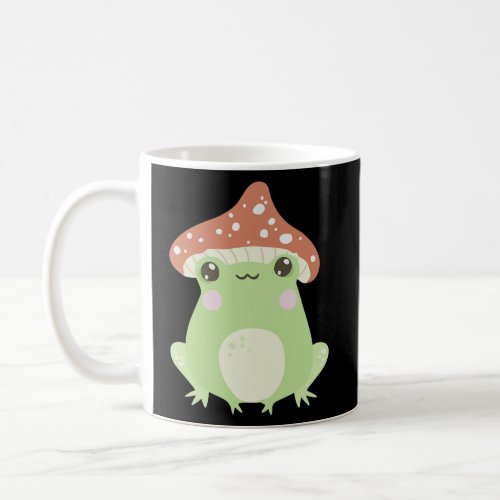 Cute Frog Mushroom with Hat Cottagecore Esthetic Coffee Mug