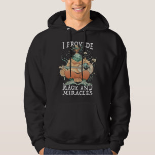 Cute frog musician I provide magic and miracles Hoodie
