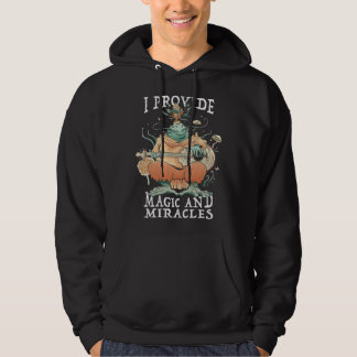 Cute frog musician I provide magic and miracles Hoodie
