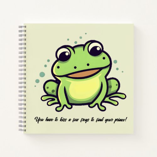 Cute frog  notebook