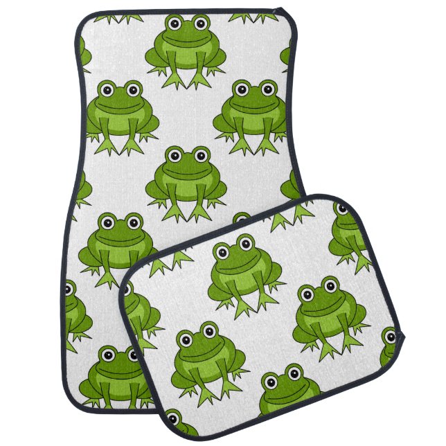 Cute Frog Pattern Car Floor Mat (Set)