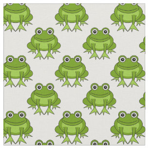Cute Frog Pattern Fabric