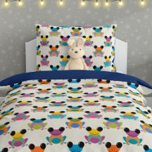 Cute Frog Pattern on Cream