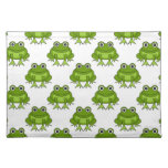 Cute Frog Pattern Placemat at Zazzle