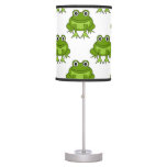 Cute Frog Pattern Table Lamp at Zazzle
