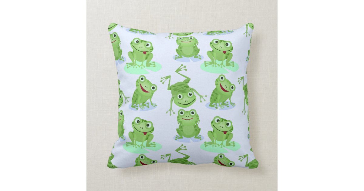 cute frog pillow