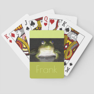 Cute Frog Photograph Poker Cards