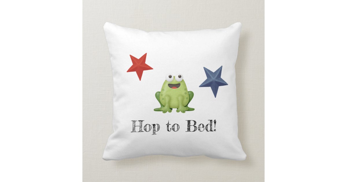 cute frog pillow