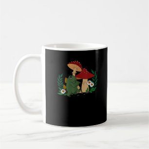 Cute Frog Playing Flute Cottagecore Goblincore Ae Coffee Mug